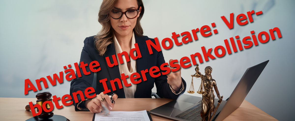 Anwälte und Notare: Verbotene Interessenkollision