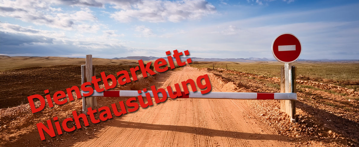 Dienstbarkeit: Nichtausübung