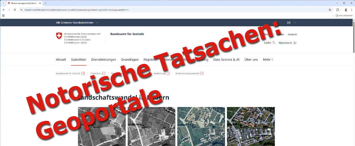 Notorische Tatsachen: Geoportale