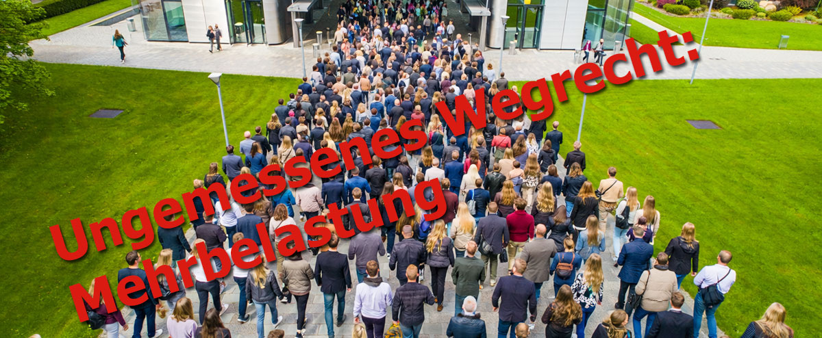 Ungemessenes Wegrecht: Mehrbelastung